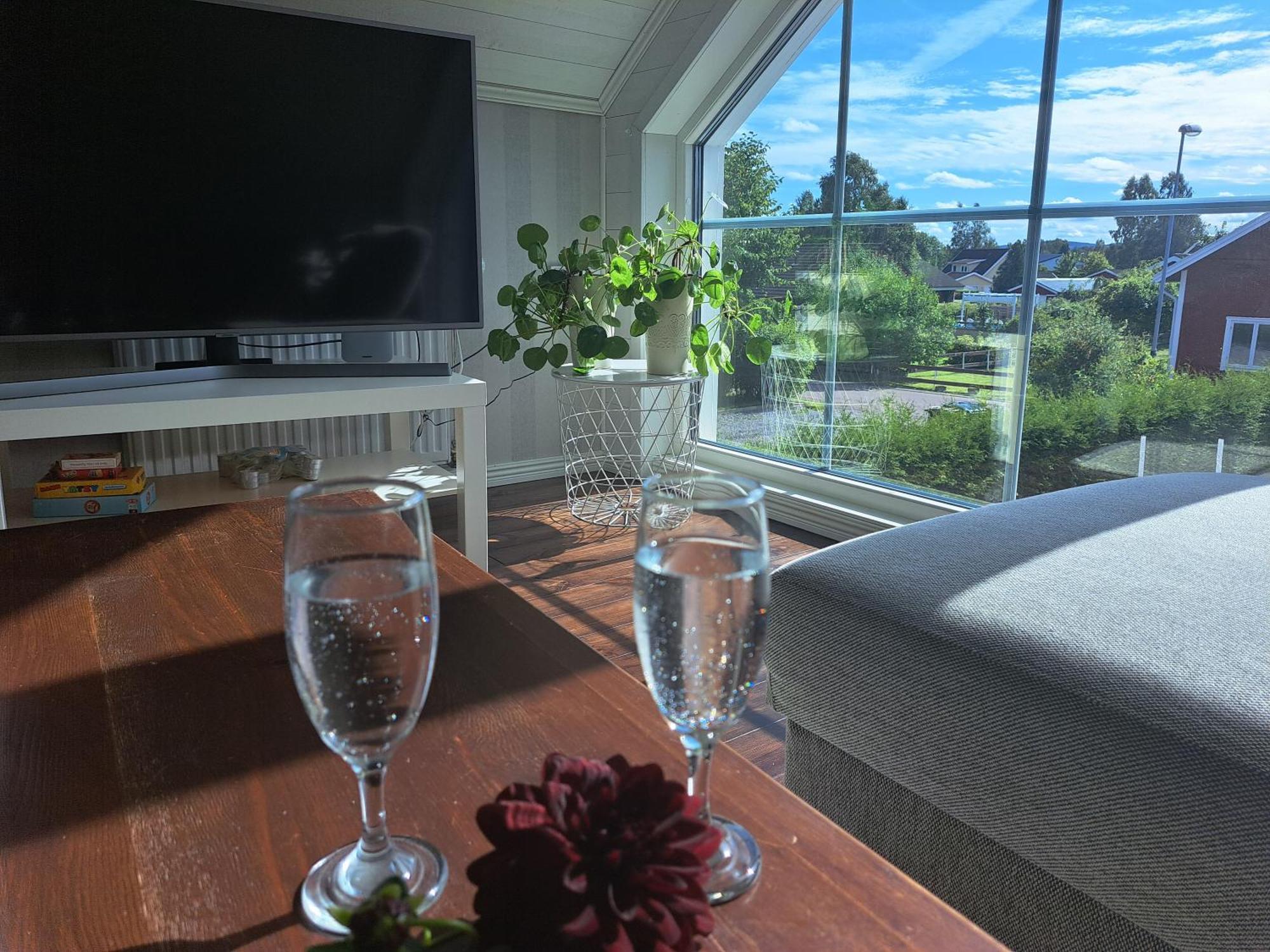Lodge Myntloftet Med Inglasad Bubbelbad Borlange